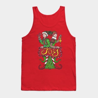 Joyous Holiday Elves Tank Top